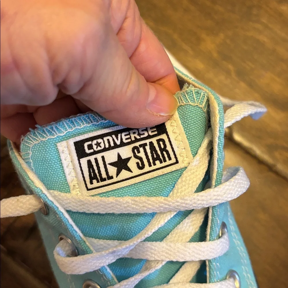 Converse All Star sz 6 Women, Low-Top Canvas Sneakers in Caroline blue - Picture 7 of 8